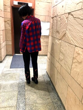 「DELADA（デラダ）のアイテム」を使った、Junya  Awajiさん（メンズ・184cm）の秋コーディネート