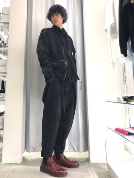 「WHITELAND（ホワイトランド）のWHITELAND/ホワイトランド/CARGO VEST（ベスト）」を使った、Junya  Awajiさん（メンズ・184cm）の春コーディネート