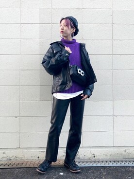 TAMUさん（レディース・172cm）の冬コーディネート