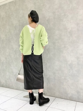 「PAGEBOY（ページボーイ）のハクミニショルダーBAG（ショルダーバッグ）」を使った、TAMUさん（レディース・172cm）の秋コーディネート