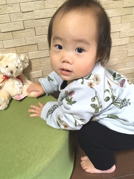 「ボタニカル」｜aya+さん（キッズ・70cm）の秋コーディネート