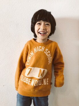 「RUGGEDWORKS」｜RIOMAさん（キッズ・110cm）の冬コーディネート