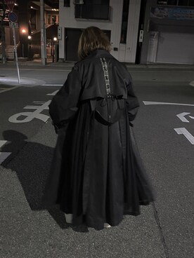「AMERI」｜「アイテム（トレンチコート）」を使った、chihiroさん（レディース・152cm）の春コーディネート