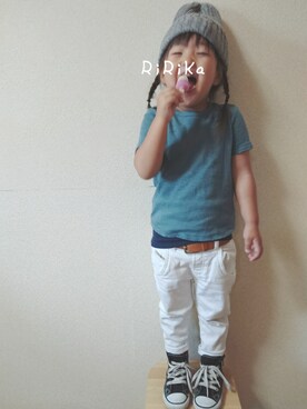 RiRiKaさん（キッズ・90cm）の春コーディネート