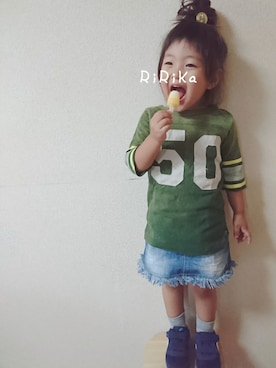 RiRiKaさん（キッズ・90cm）の春コーディネート