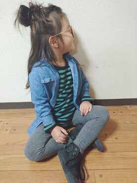RiRiKaさん（キッズ・100cm）の春コーディネート