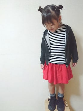 RiRiKaさん（キッズ・100cm）の春コーディネート