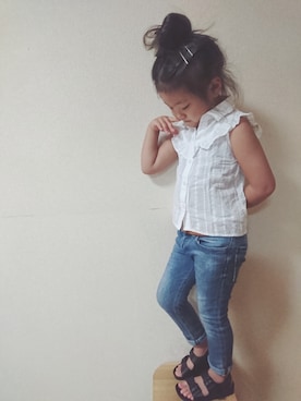 RiRiKaさん（キッズ・100cm）の夏コーディネート