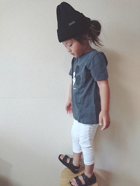 「birkenstock2018ss」｜RiRiKaさん（キッズ・100cm）の夏コーディネート