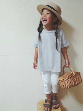 RiRiKaさん（キッズ・100cm）の夏コーディネート