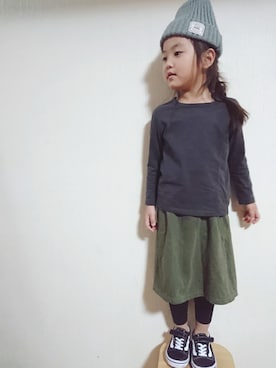「about a LUCA（アバウト　ア　ルカ）のアイテム」を使った、RiRiKaさん（キッズ・110cm）の冬コーディネート