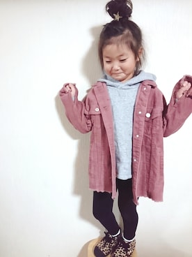 「レイヤードstyle」｜RiRiKaさん（キッズ・110cm）の冬コーディネート
