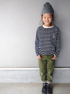 「MACKINTOSH PHILOSOPHY（ﾏｯｷﾝﾄｯｼｭ ﾌｨﾛｿﾌｨｰ）のアイテム」を使った、RiRiKaさん（キッズ・125cm）の春コーディネート