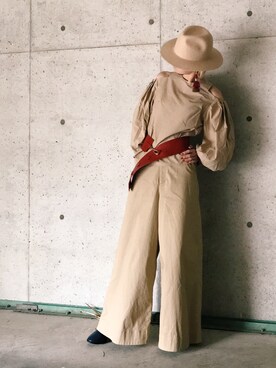 「RBS（アールビーエス）のアイテム（帽子）」を使った、꧁ばら꧂🖇さん（レディース・164cm）の春コーディネート