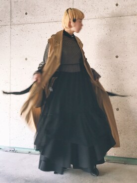 「キュロット」｜「アイテム（その他アウター）」を使った、꧁ばら꧂🖇さん（レディース・164cm）の春コーディネート