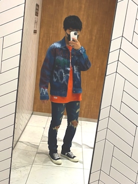 「JOKER（ジョーカー）のアイテム（パンツ）」を使った、もりけんさん（メンズ・165cm）の秋コーディネート
