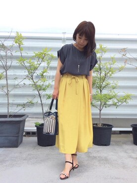 ルクールブラン藤井大丸店スタッフさん（レディース・160cm）の春コーディネート