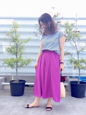 ルクールブラン藤井大丸店スタッフさん(レディース・156cm)の春コーディネート