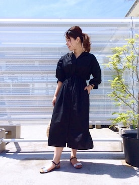 ルクールブラン藤井大丸店スタッフさん（レディース・156cm）の春コーディネート