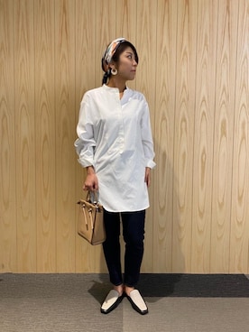 「お呼ばれ」｜「アイテム（財布/小物）」を使った、ルクールブラン藤井大丸店スタッフさん（レディース・160cm）の冬コーディネート