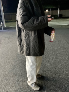 「RAINMAKER（レインメーカー）のアイテム（ジャケット/アウター、グレー系）」を使った、きゃむさん（メンズ・172cm）の冬コーディネート