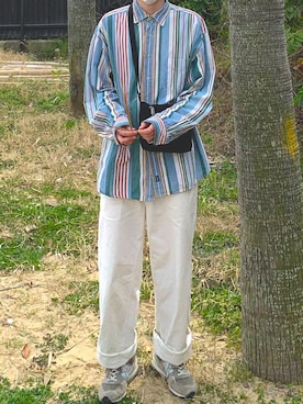 「hellolulu（ハロルル）のアイテム」を使った、きゃむさん（メンズ・172cm）の春コーディネート