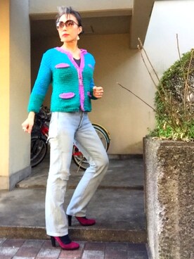 「ドラフトリーバイス」｜「アイテム（パンプス）」を使った、Jules Takagishiさん（レディース・164cm）の冬コーディネート