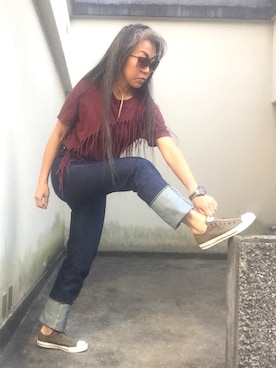 「リーバイス701」｜Jules Takagishiさん（レディース・164cm）の春コーディネート