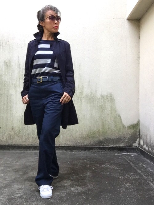 Jules Takagishi使用「THE SHINZONE（スケーターパンツ）」的時尚穿搭