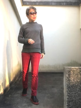 「アイテム（腕時計）」を使った、Jules Takagishiさん（レディース・164cm・50代）の冬コーディネート