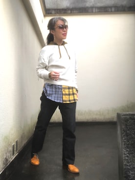 「ABISTE（アビステ）のアイテム」を使った、Jules Takagishiさん（レディース・164cm）の冬コーディネート