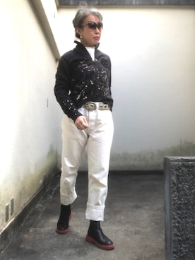 「アイテム（スウェット）」を使った、Jules Takagishiさん（レディース・164cm・50代）の冬コーディネート