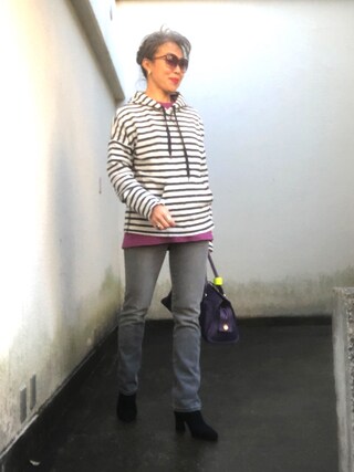 Jules Takagishi使用「Nudie Jeans（LEAN DEAN/ Misty Grey）」的時尚穿搭