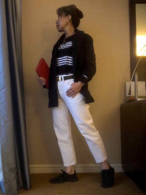 Jules Takagishi使用「ユニクロ（フリースショールカラージャケット（長袖））」的時尚穿搭
