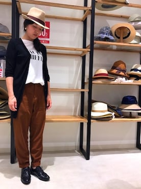 「PLST（プラステ）のアイテム」を使った、14+ イオンSENRITO専門館店 スタッフさん（レディース・156cm）の夏コーディネート