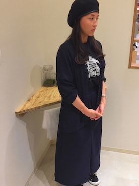 「SUPERGA（スペルガ）のアイテム」を使った、14+ イオンSENRITO専門館店 スタッフさん（レディース・156cm）の夏コーディネート