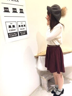 14+ イオンSENRITO専門館店 スタッフさん（レディース・159cm）の秋コーディネート