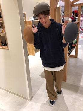 「14+（イチヨンプラス）のアイテム」を使った、14+ イオンSENRITO専門館店 スタッフさん（メンズ・169cm）の秋コーディネート