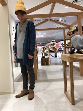 「RAGEBLUE（レイジブルー）のアイテム（アクセサリー）」を使った、14+ イオンSENRITO専門館店 スタッフさん（メンズ・169cm）の春コーディネート