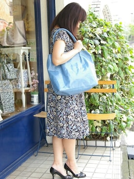 「ROOTOTE（ルートート）のアイテム」を使った、ROOTOTE  STAFFさん（レディース・155cm）の春コーディネート