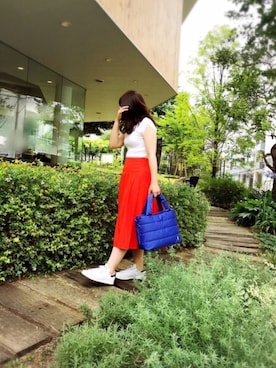 「ROOTOTE（ルートート）のアイテム」を使った、ROOTOTE  STAFFさん（レディース・153cm）の夏コーディネート