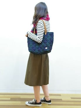 「ブラックウォッチ」｜ROOTOTE  STAFFさん（レディース・160cm）の秋コーディネート