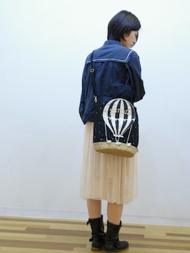 「ROOTOTE（ルートート）のアイテム」を使った、ROOTOTE  STAFFさん（レディース・160cm）の冬コーディネート