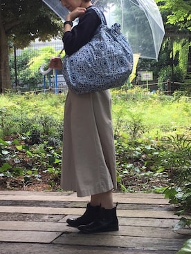 「ROOTOTE（ルートート）のアイテム」を使った、ROOTOTE  STAFFさん（レディース・160cm）の夏コーディネート