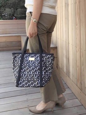 「ROOTOTE（ルートート）のアイテム」を使った、ROOTOTE  STAFFさん（レディース・160cm）の秋コーディネート