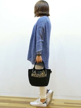 「ROOTOTE（ルートート）のアイテム」を使った、ROOTOTE  STAFFさん（レディース・160cm）の秋コーディネート