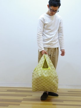 「ROOTOTE（ルートート）のアイテム」を使った、ROOTOTE  STAFFさん（メンズ・160cm）の秋コーディネート
