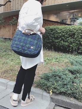 「ブラックウォッチ」｜ROOTOTE  STAFFさん（レディース・160cm）の冬コーディネート