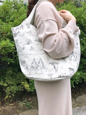 「雪だるま」｜ROOTOTE  STAFFさん（レディース・160cm）の冬コーディネート