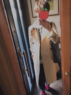 「Dr. Martens（ドクターマーチン）の◇Dr.Martens / ドクターマーチン 3EYE SHOE（ブーツ、ブラック系）」を使った、ぽとふ煮る男さん（メンズ・163cm）の春コーディネート